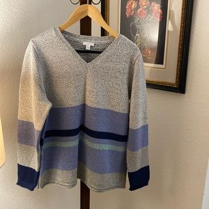 Jjill V-neck Sweater M Navy/Multi